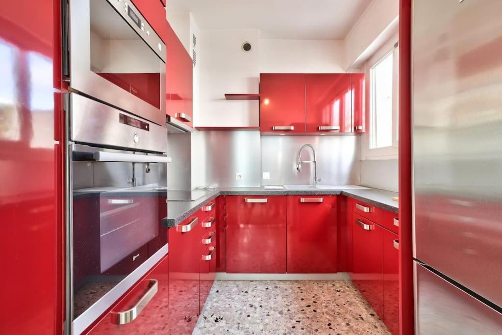 L29 Lenval Beach At 1Min Walk To Sea Front Ac Balcony Niza Exterior foto